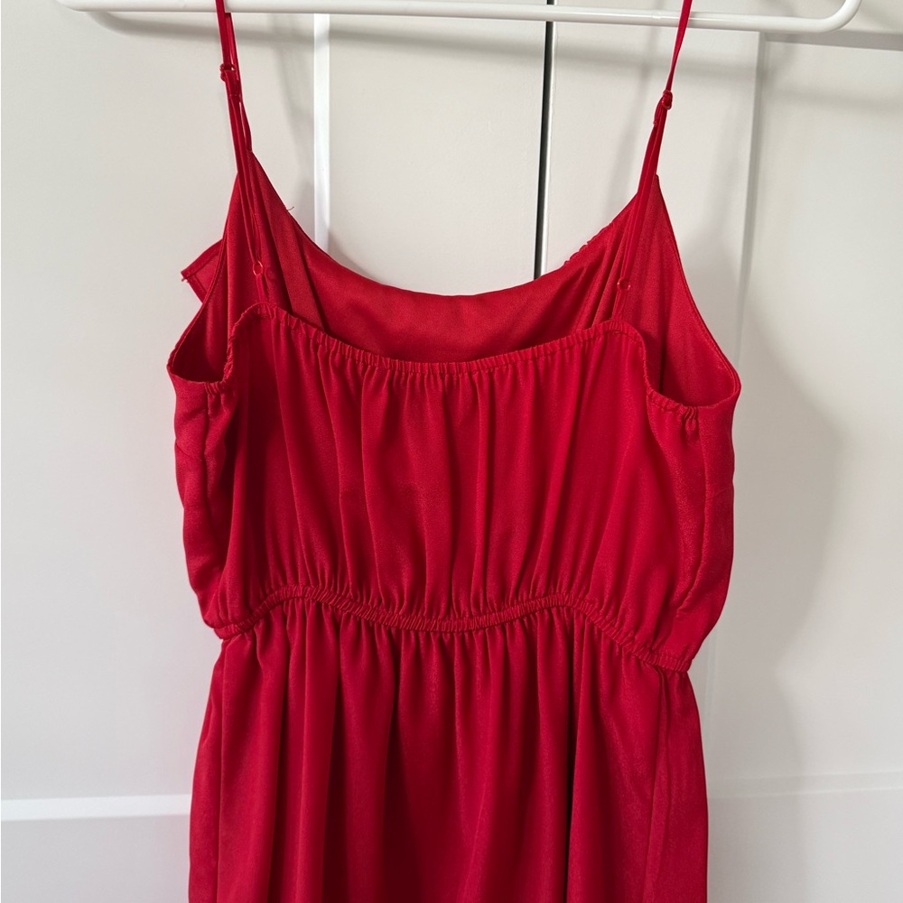 Forever 21 Red Ruffle Mini Dress - Picture 2 of 2